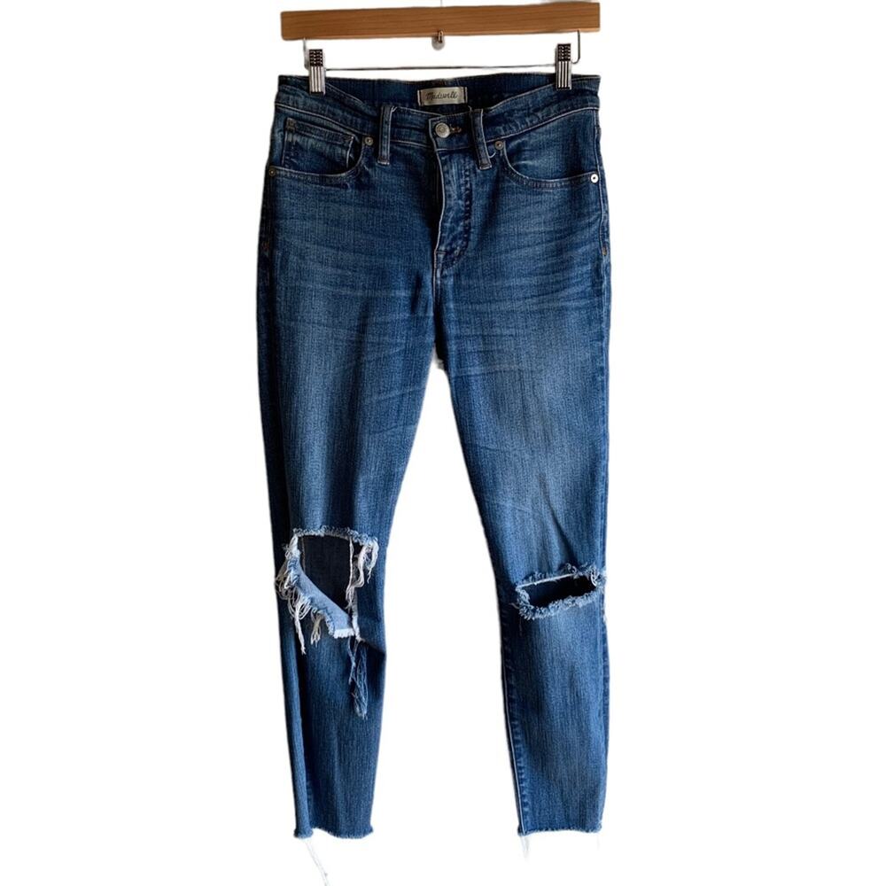 Madewell 9" High-Rise Skinny Crop Jeans in Bruce Wash Size 28